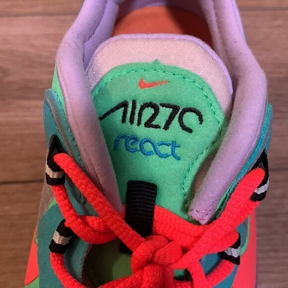 Nike Air Max 270 React 'Electro Green Lagoon’ - Picture 6 of 10